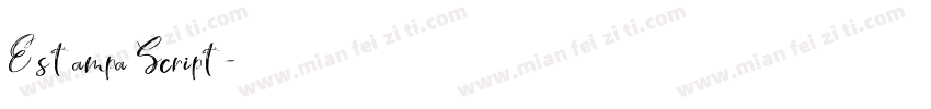 Estampa Script字体转换